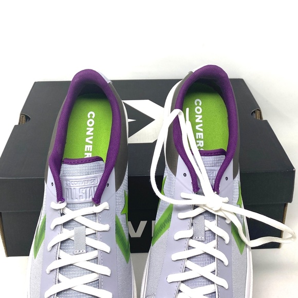 💖MEGA SALE💖Converse Pro Leather OX   Gravel Bold Wasabi Canvas Women  170758C - Picture 8 of 10